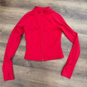 BuffBunny Vibrant Red Bomber Jacket